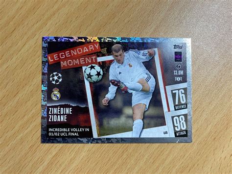 zinedine zidane legendary moment card